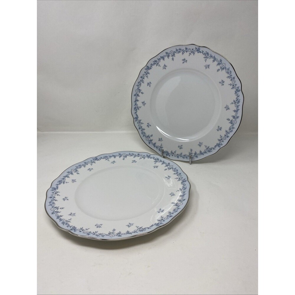2 Franconia Delphine Dinner Plates K&A Krautheim Selb Bavaria Germany 10 7/8"